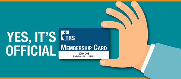 Yes, it's official. TRS membership card.