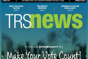 TRS News cover for Spring 2025