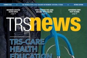 cover of TRS News retiree newsletter