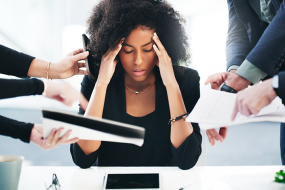 stressed out woman