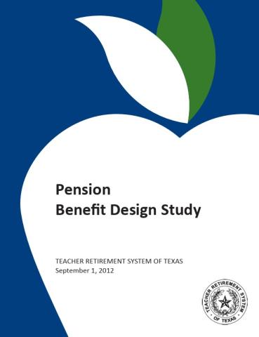 Pension Benefit Design Study 2012 Cover
