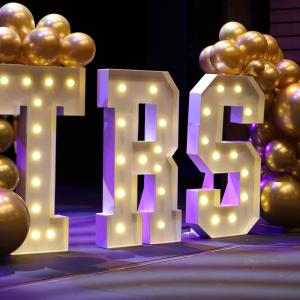 lighted letters spell out TRS