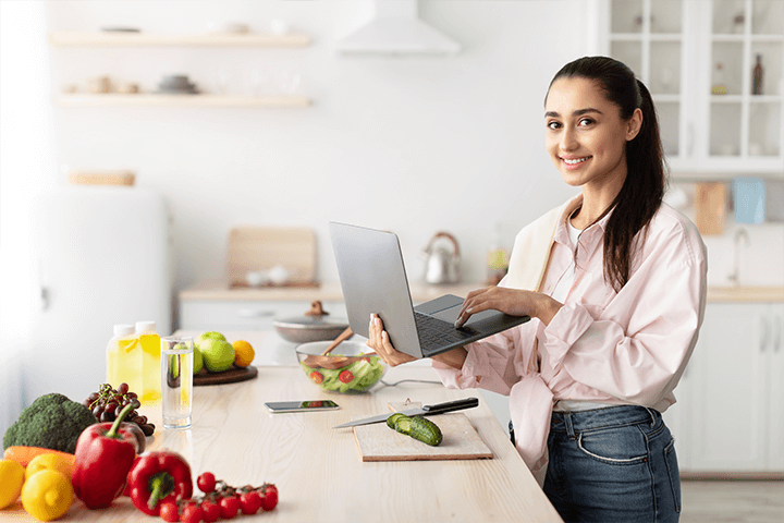 woman cooking