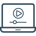 video laptop icon