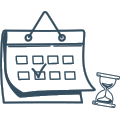 deadline approaching calendar icon