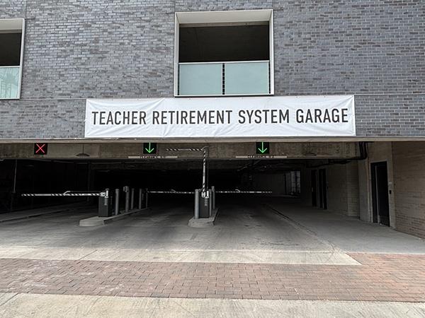 photo of the entrance to the TRS garage
