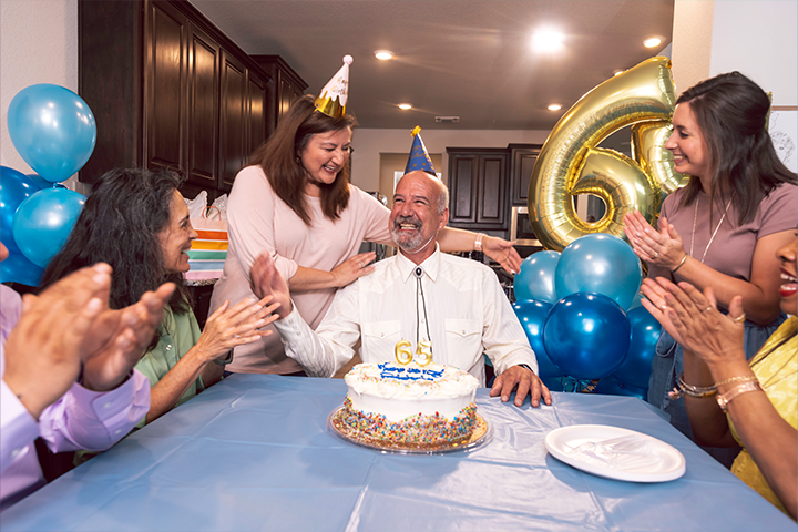 man's birthday party