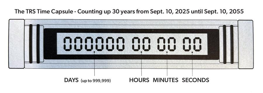 technical drawing of a timer showing how to interpret the numbers