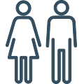 illustration of woman and man