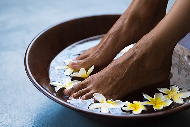 soaking feet