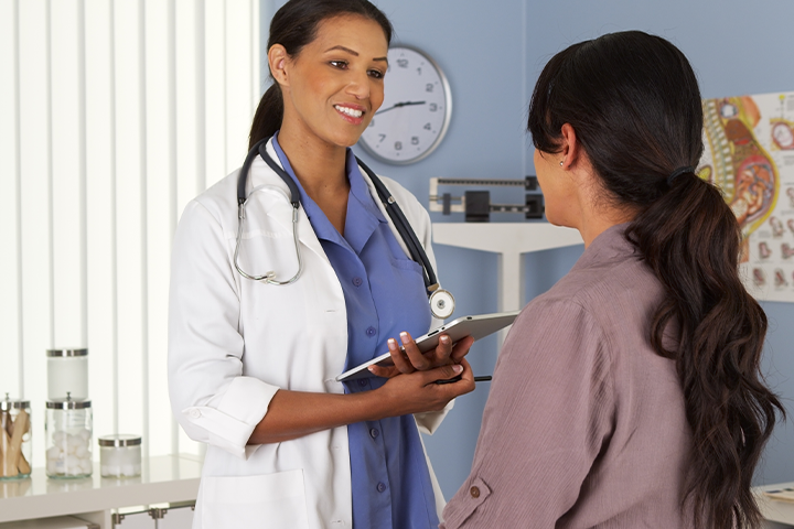 doctor with patient