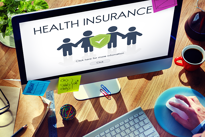 health benefits on computer screen
