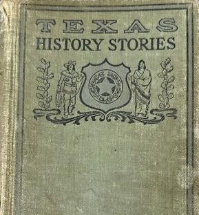 antique book about Texas history